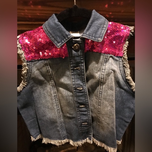 groove Other - Sequin jean jacket child dance costume